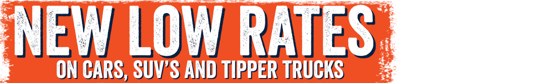 New low rates on cars, SUVs and tipper trucks
